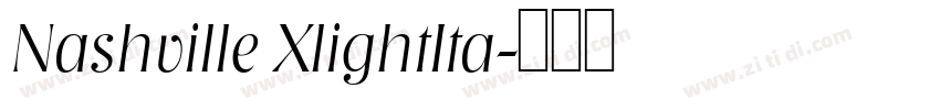 Nashville XlightIta字体转换